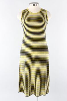 Reversible Roma Dress - Navy & Lime