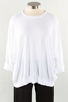 Oversize Claire Sweater - White