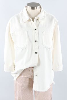 Frayed Shirt - White