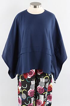 Allegra Top - Navy French Terry