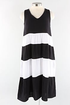 Stella Dress - Black & White