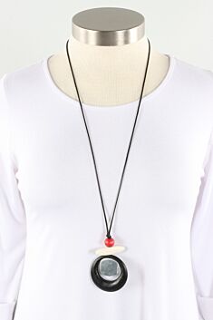 Reese Necklace - Black & White