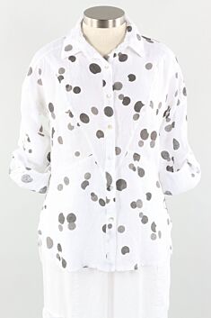 Dot Shirt - White & Black