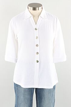Nina Shirt Plus - White