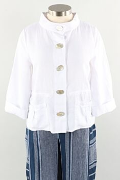 Montauk Jacket - White Linen