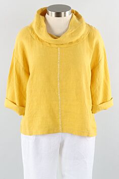 Stay Centered Cowl - Marigold Linen
