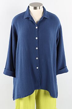 Mirren Shirt - Dewberry Gauze