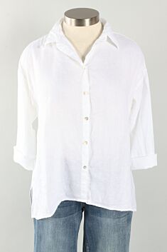 Swing Shirt - White Hanky Linen