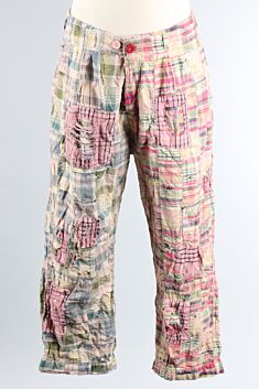 Patchwork Charmie Trouser - Madras Pink