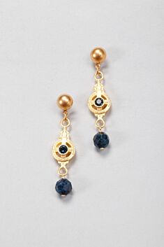 Mini Dunkerque Earring - Gold & Blue