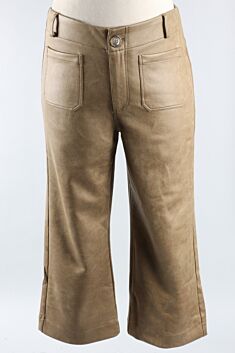 Vegan Leather Pant - Olive