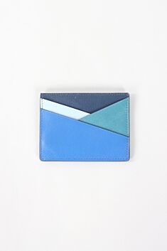 Asymmetric Card Case - Denim Multi