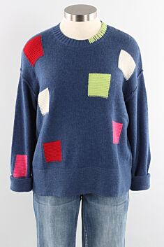 Cubism Sweater - Indigo