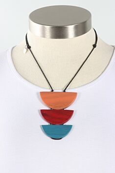 Triple Moon Necklace - Multi Color