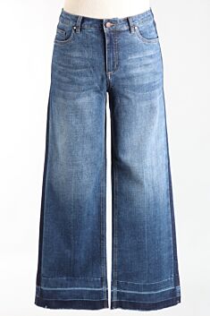 Olivia Wide Leg Jean - Medium Blue
