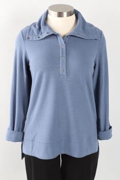 Snap To It Pullover - Denim