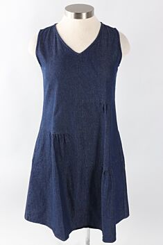 Patch Dress - Denim
