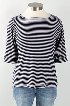Boat Neck Top - Platinum