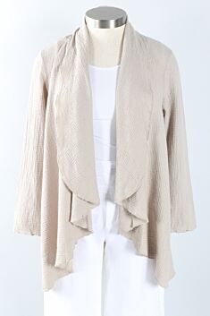Draped Cardigan - Flax