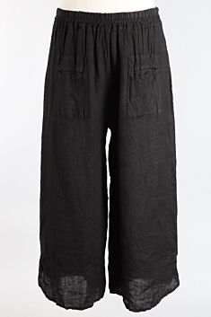 Wide Leg Pocket Pant - Black