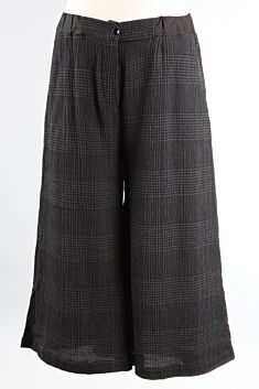 Plaid Trousers - Black & Grey