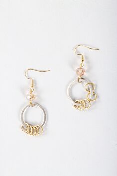 Hoop Rings Earring - Silver & Gold