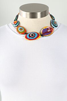 Earth Resin Necklace - Mix Cible