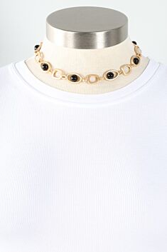 Geo Short Necklace - Gold 
