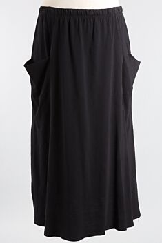 Side Pocket Skirt - Black