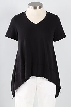 Hi Lo Swing Tee - Black