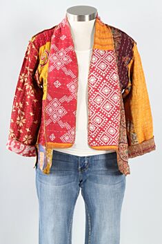 Patchwork Kimono Jacket - Multi Color #4
