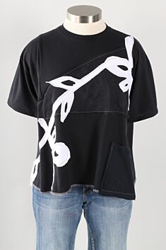 Blossom Branch Tee - Black & White #2