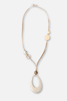 Teardrop Necklace - Natural