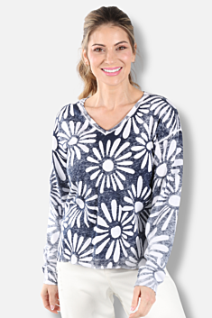 Reversible V-Neck Sweater - Nautique