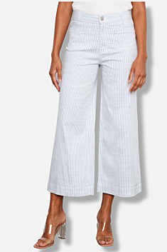 Cropped Flare Pant - Lines