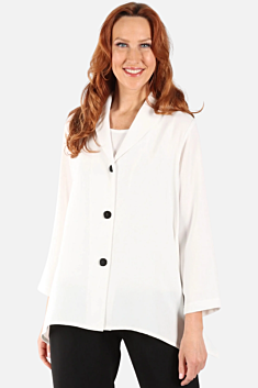 Shawl Collar Jacket - Ivory