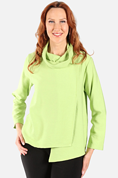 Cowl Neck Top - Lime