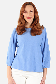 Lantern Sleeve Top - Forget-me-not