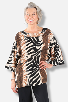 Banded Cuff Top - Tiger