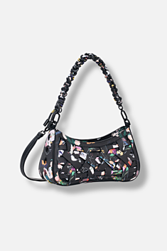 Braided Collage Bag - Black