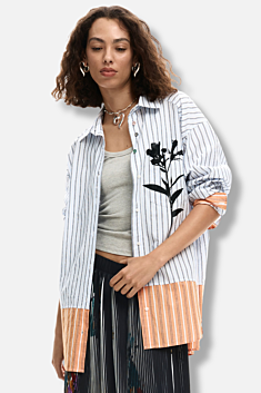 Long Stripe Shirt - Blue
