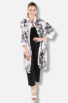 Jiji Shirt Dress - Ghost Blooms