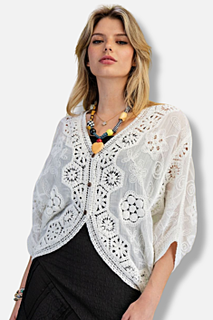 Crochet Duster - Off White