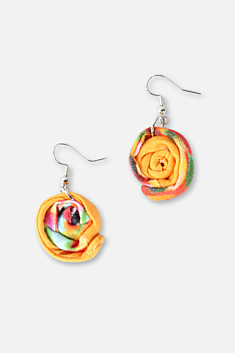 Millefiori Earrings - Apricot