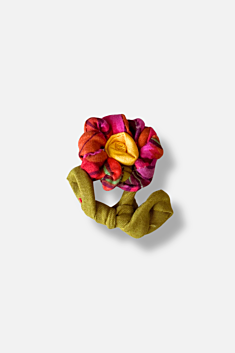 Fleurette Pin - Red & Orange #1