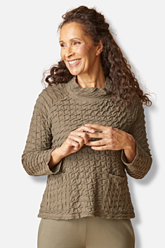 Raglan Pocket Top - Umber
