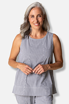 Seaside Tank - Navy Stripe