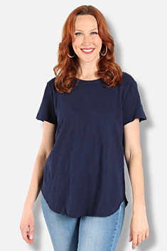 Short Sleeve Crew Tee - Navy