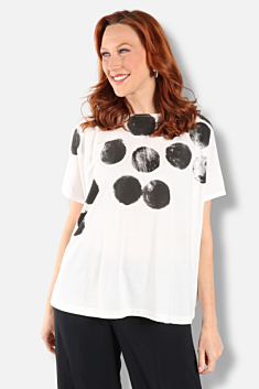 Ink Dot Top - White 