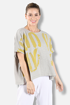 Brushtroke Box Top - Grey